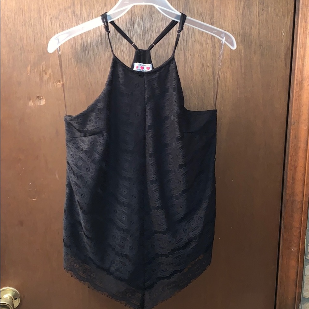 Black Haulter Top